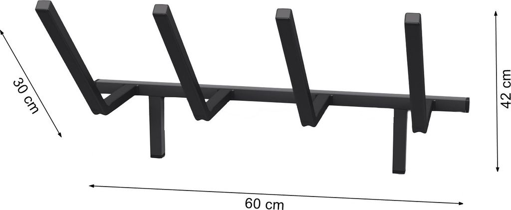 Držák bot 60 cm nástěnný držák lyží držák zařízení hák WB1 Obrázek produktu 10