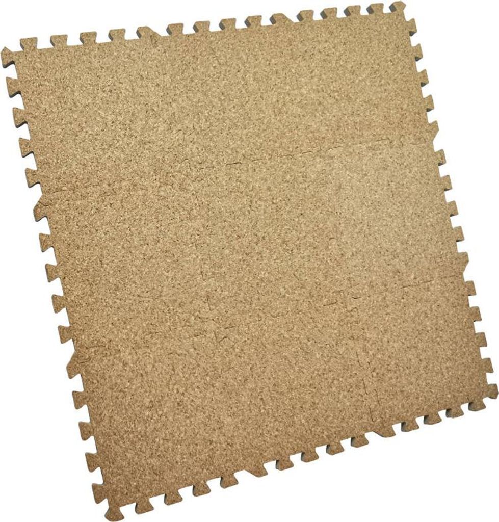 BabyDan Kork Puzzle-Spielmatte, 9-teilig mit Themenformen, Produktbild 