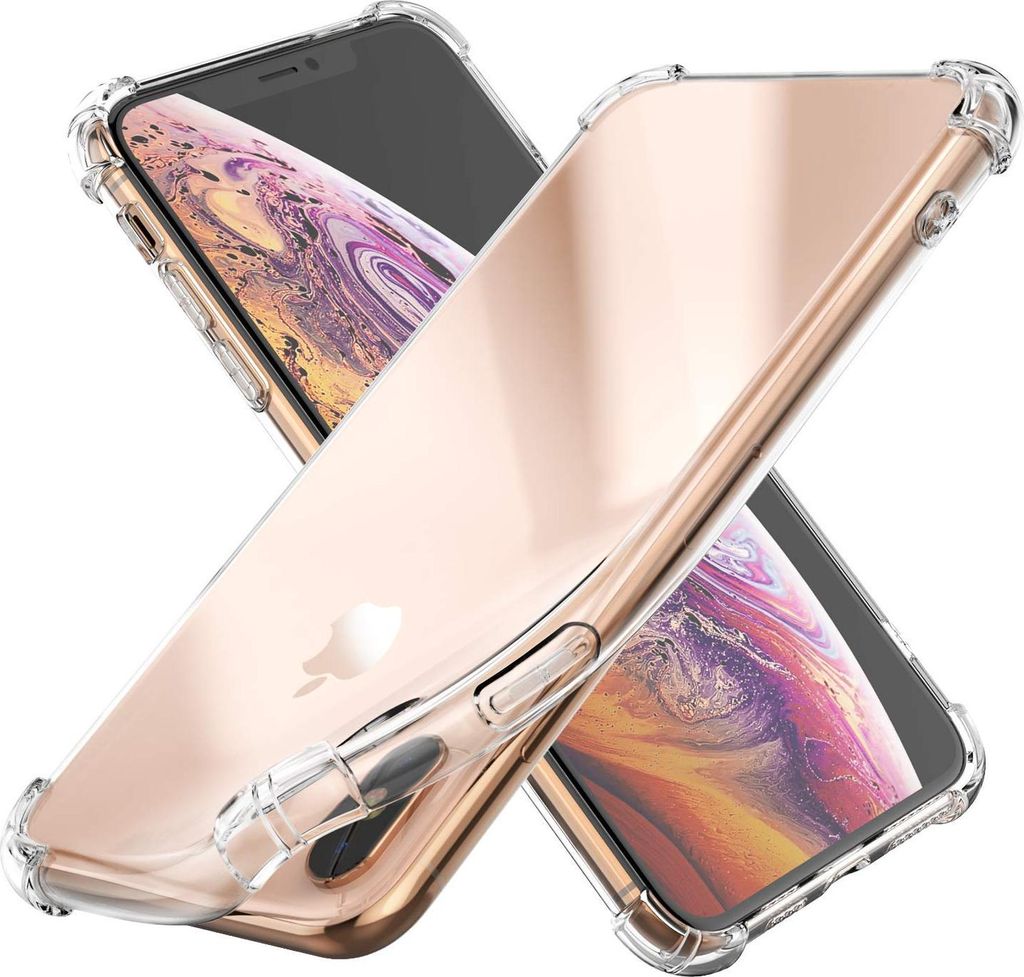 Hülle für iPhone XS MAX - Stoßfeste Transparent Handyhülle Kratzfest Schutzhülle Ultra Dünn Phonillico