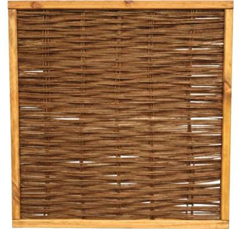 Zaun Hauptelement Weidengeflechtzaun Fako 120 x 120 cm Produktbild 