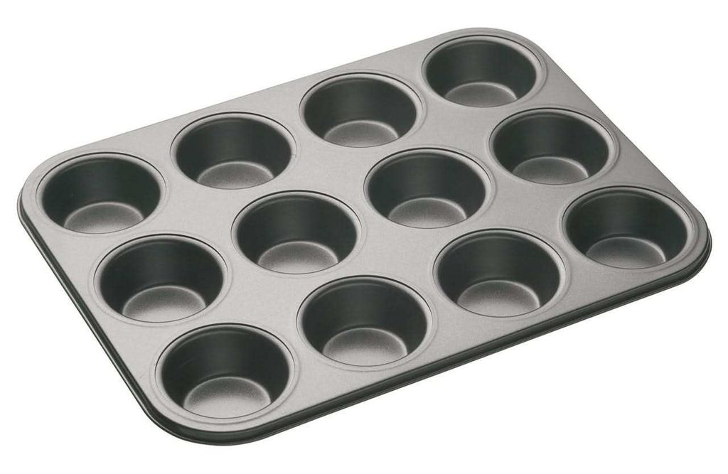 MasterClass Antihaftbeschichtetes Muffinblech / Backblech of 12 Löcher, 35 x 27 cm
