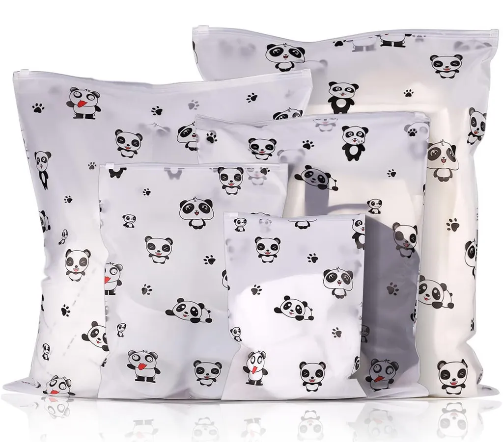 Sacs de rangement mats et imperméables motif panda pour sous-vêtements