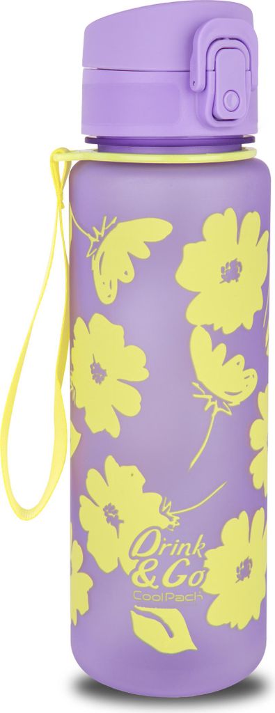 CoolPack Trinkflasche - Brisk 600ml - Flores Lila