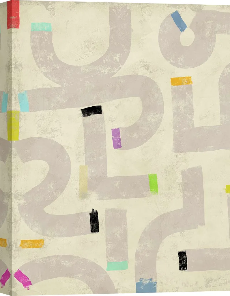 Kaj Rama Funky Signs I: Stampa Fine Art su Tela 40x60 - Dettagli Tecnici