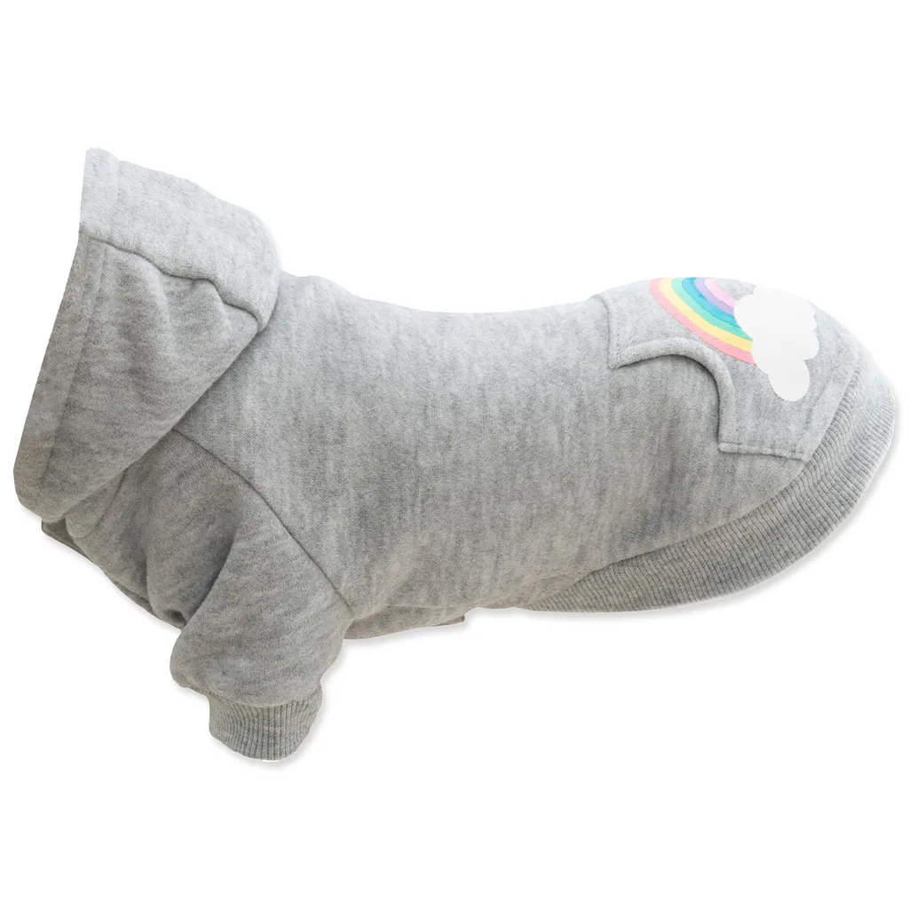 Felpa con Cappuccio Trixie Rainbow Falls XXS Grigia | Look Trendy