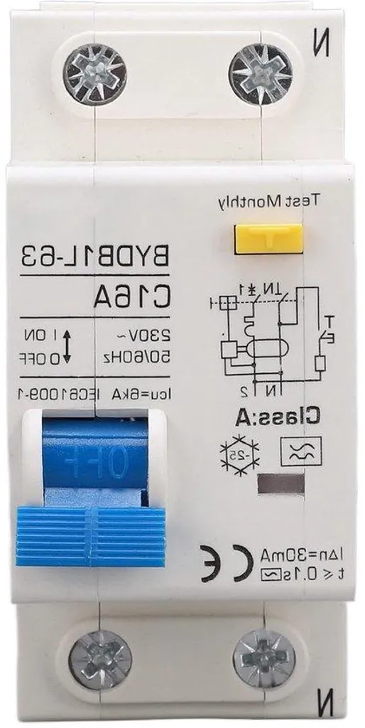 Protection de ligne éclairage et panneau solaire monophasé 30 mA IP20
