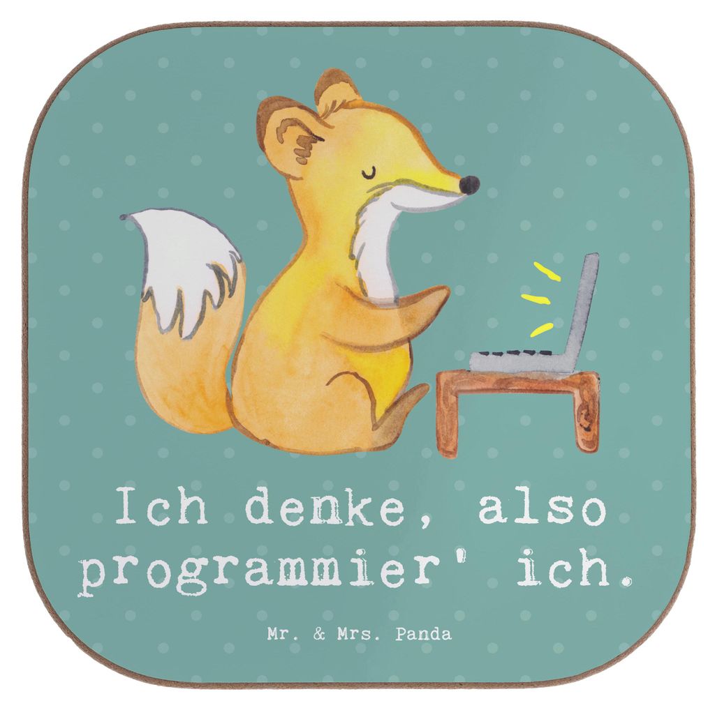 Mr. & Mrs. Panda Getränkeuntersetzer Denker Softwareentwickler - Meeresbrise - Geschenk, Beruf, gläseruntersetzer, Berufsliebe, Programmiersprach...