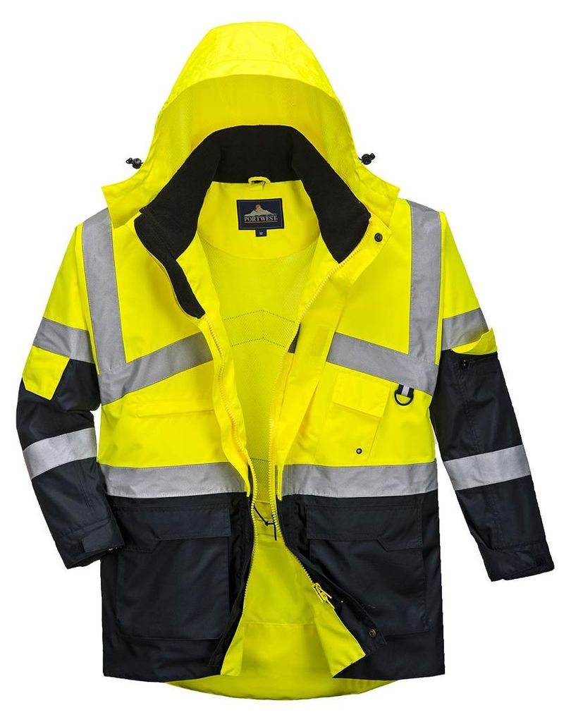 Portwest S760 2-farbige atmungsaktive Warnschutzjacke Produktbild 