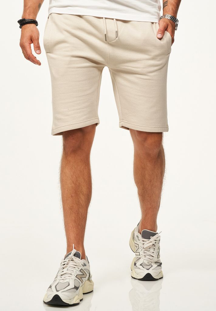 SOULSTAR Herren Sweatshorts mit Gummibund Slim-Fit für Herren Kurze Hose Sporthose Sommershorts mit elastischem Bund