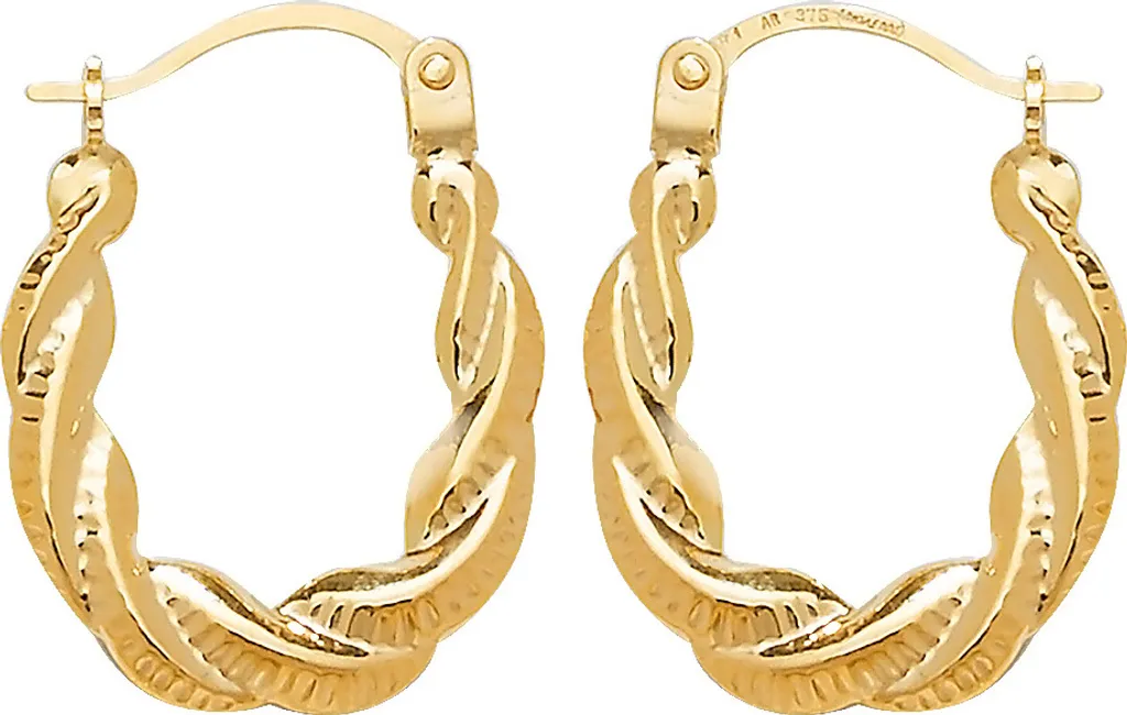 Boucles d'Oreilles Créoles en Or pour un Look Chic et Quotidien - 17mm
