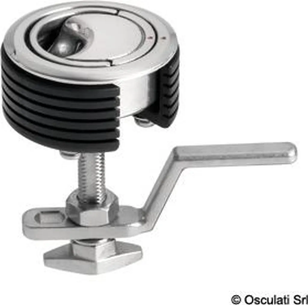 Serrure encastrée 60 mm anti-ouverture accidentelle yacht Osculati inox