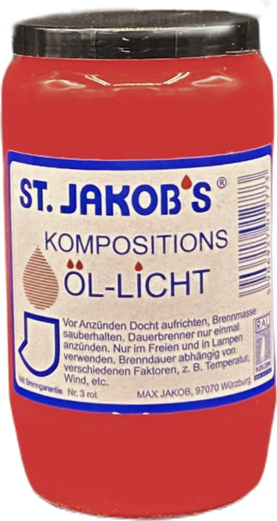 Nr. 3 St. Jakobs Öllichter, Farbe: rot Produktbild 