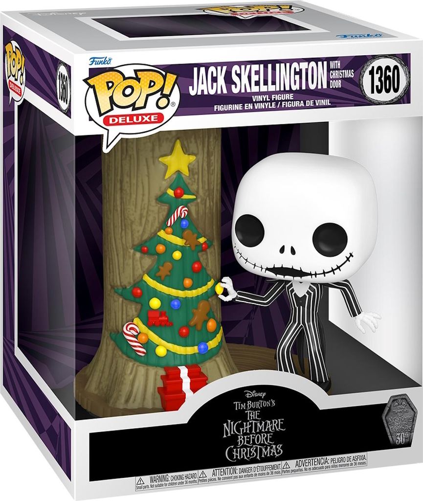 Nightmare Before Christmas - Jack Skellington with Christmas Door 1360 - Funko Pop! Deluxe
