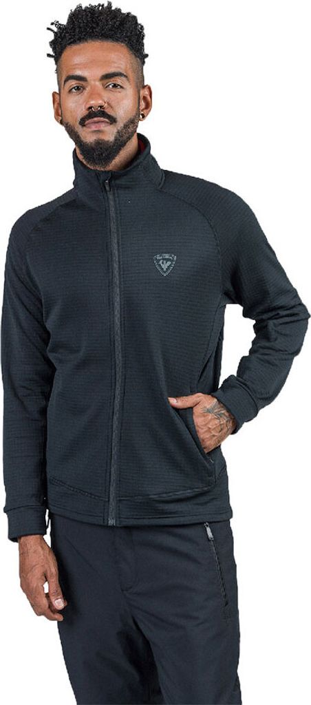 Rossignol Blackside Fleece Mit Durchgehendem Reißverschluss Schwarz L Mann Schwarz L