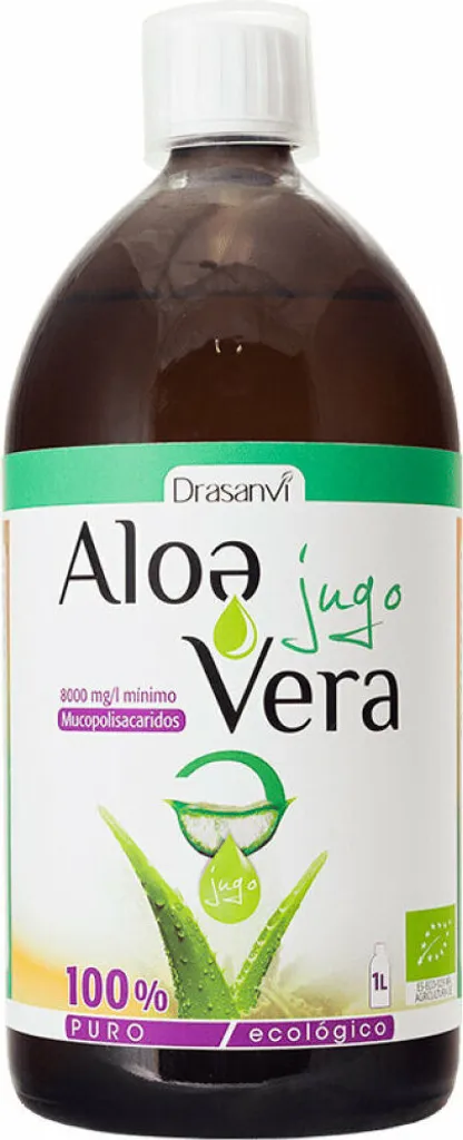 Jus d'Aloe Vera Bio Drasanvi 1L : Formule Pure Extraite à Froid Santé
