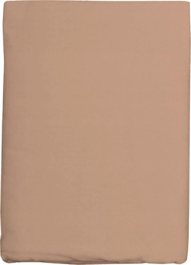 Flanell-Spannbettlaken 160x200 cm, Beige/Hellbraun, 100 % Baumwolle