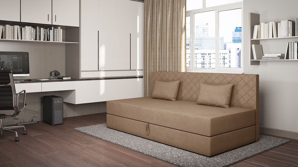 Tagesbett mit Stauraum 90x200 ALAMO 2 - beige