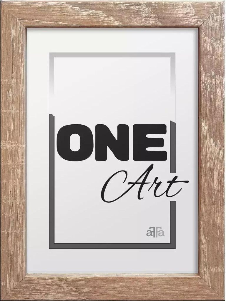 FramesFactory Bilderrahmen Hekla 18x24 cm Sandwashed Oak RMDF HEKLA/JB 18x24
