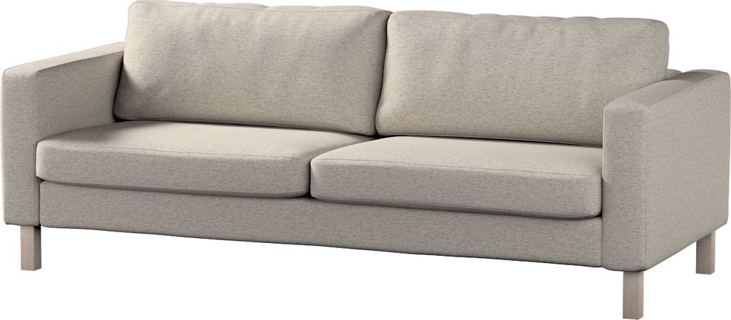 Dekoria Bezug für Karlstad Schlafsofa, grau-beige, Bezug für Karlstad 3-Sitzer ausklappbar