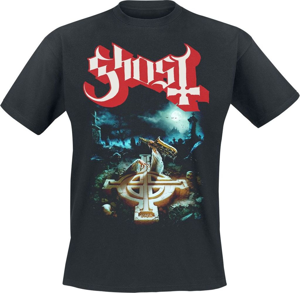 Ghost T-Shirt Herren Rite Here With Title Back schwarz M