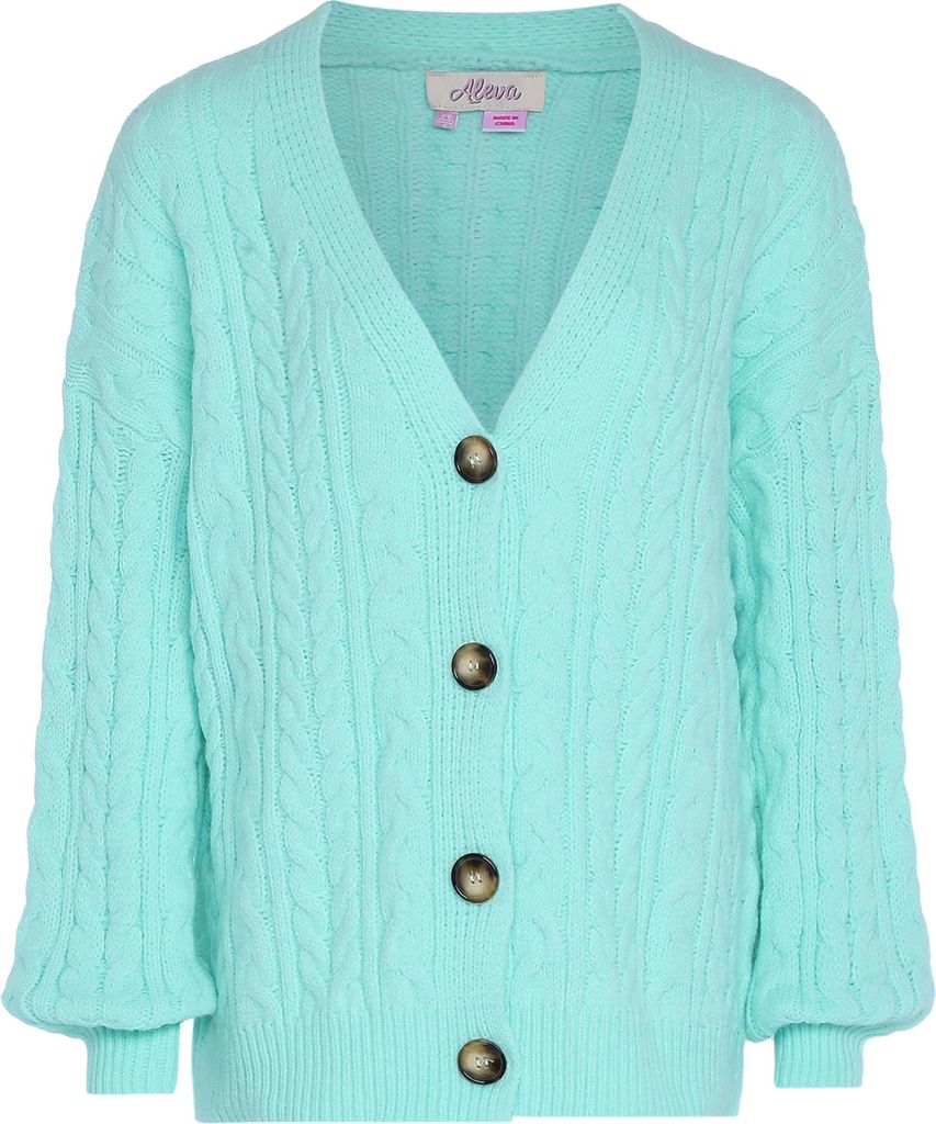 aleva damen pullover - sanftes mint, M/L