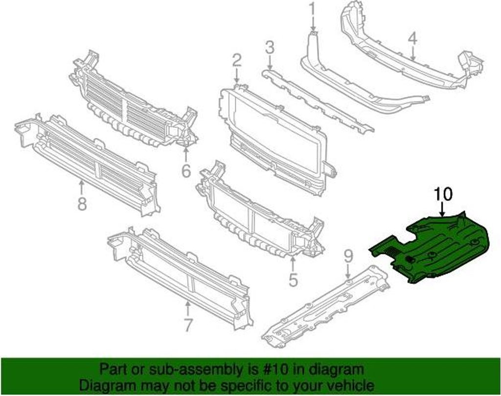 VOLVO XC60 II links Unterbodenschutz 31420482 OE