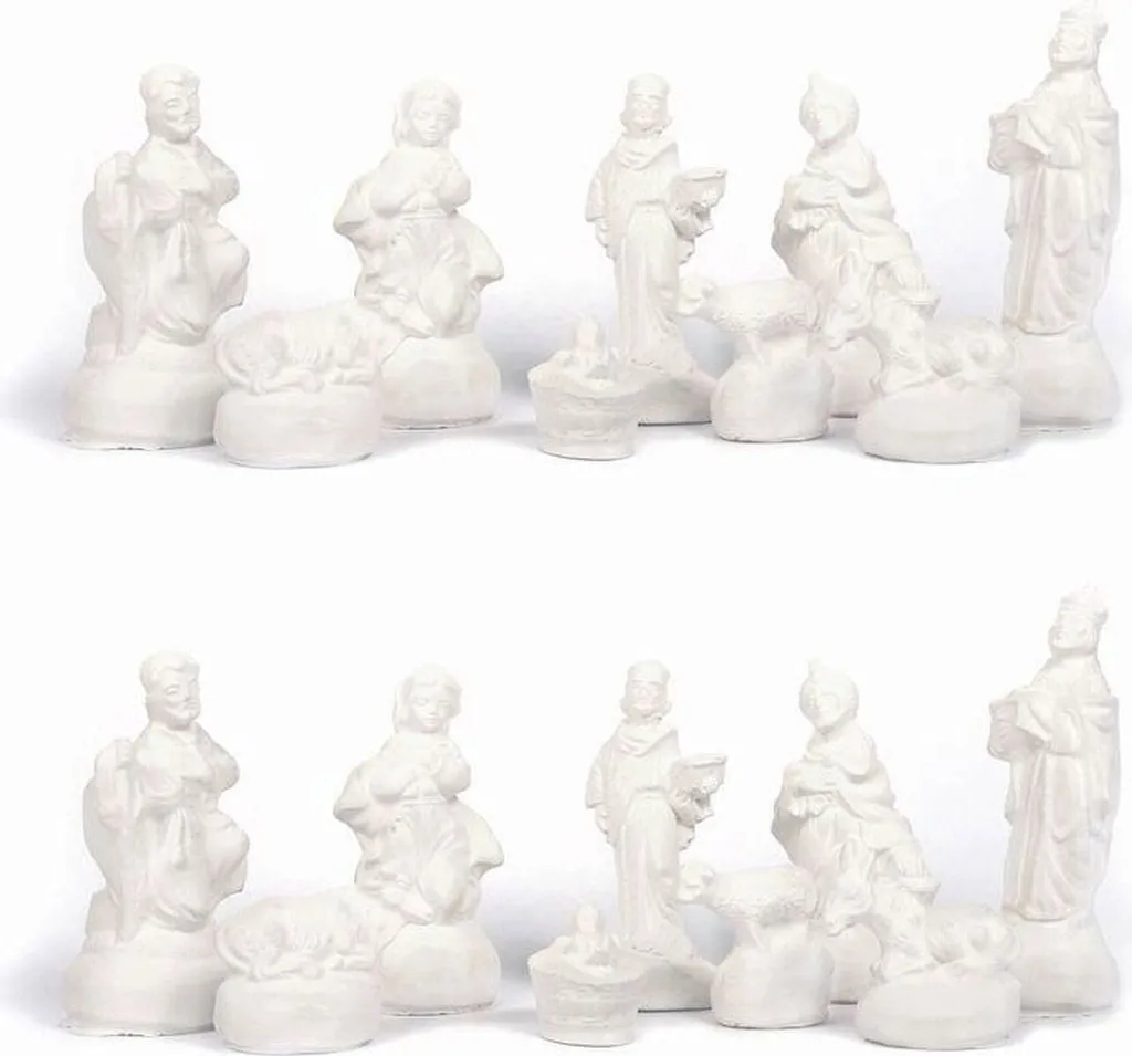 Fabriquer sa Crèche de Noël avec 18 Moules à Santons en Latex Réutilisables