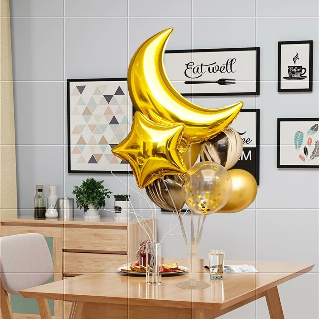 Ständer mit 7 einzelnen Stäben für Luftballons und Produktbild 