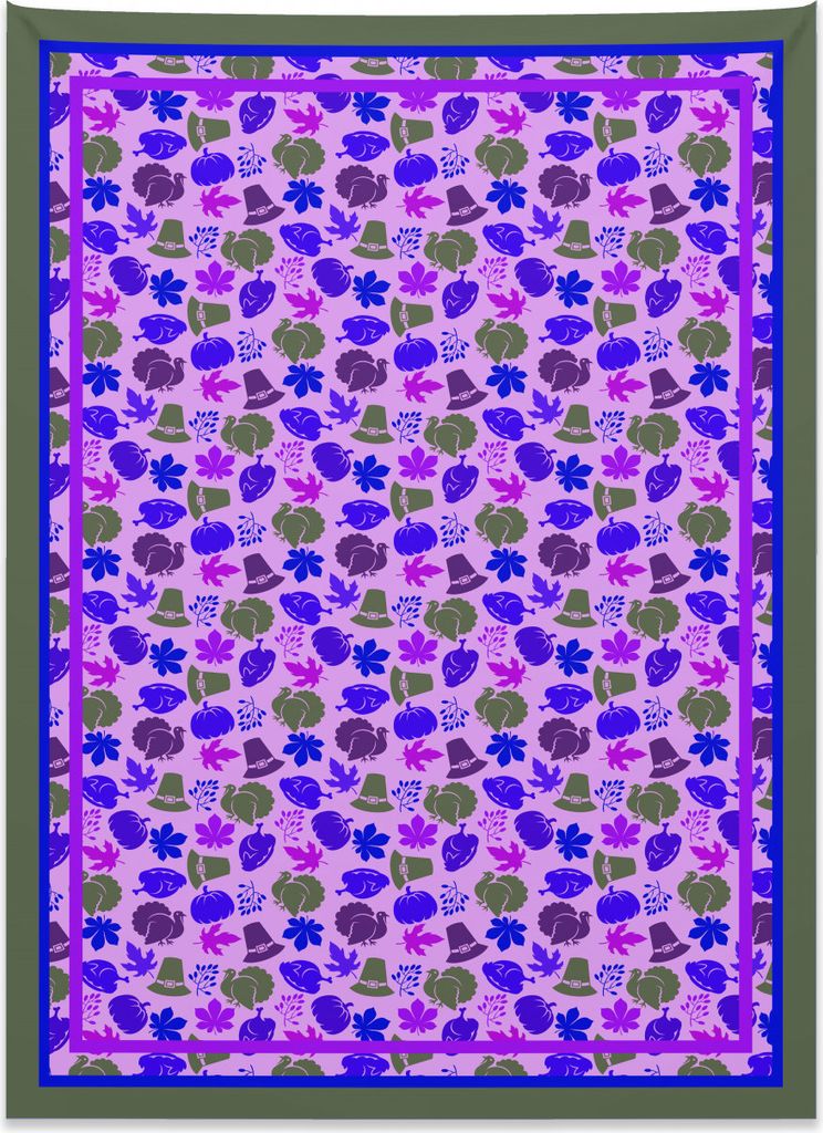 Abakuhaus das Erntedankfest Wandteppich, Pilger-Hut-Fall aus Weiches Mikrofaser Stoff Kein Verblassen Klare Farben Waschbar, 110 x 150 cm, Mehrfarbig