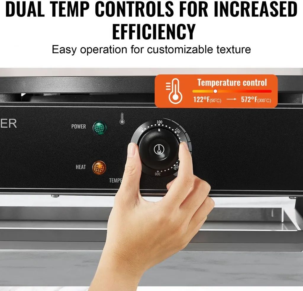 Billig professionnelle double plaque 40cm crêpière électrique 6000W