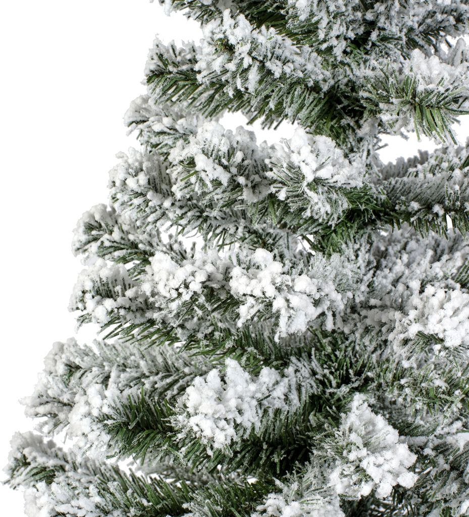 Imperial mini kunstkerstboom d35h60 cm groen/wit kerst Productafbeelding 