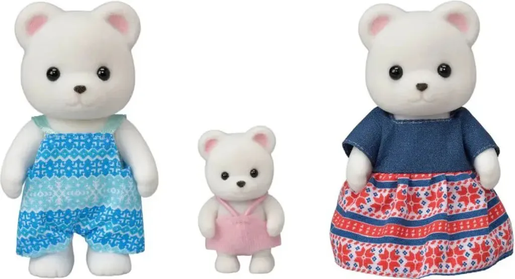 Sylvanian Families 5396 La Famille Ours Polaire avec Accessoire de Glace