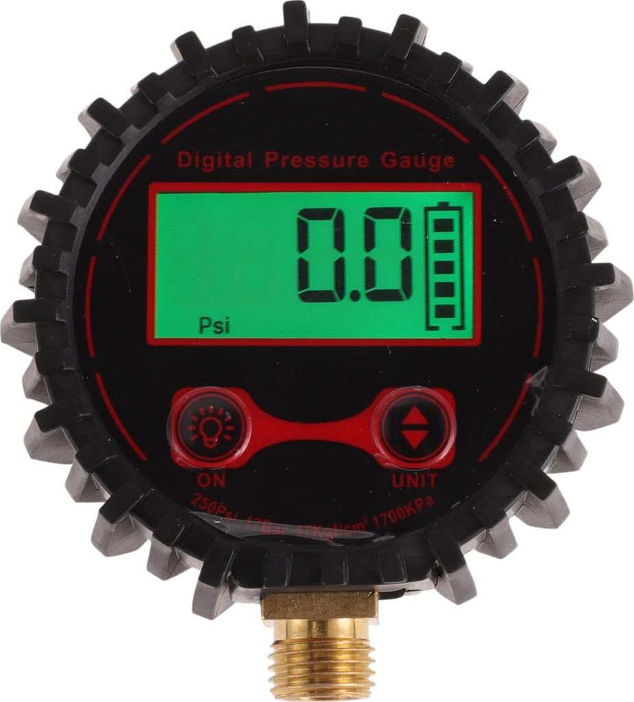 1 Stück Universal Digitaler Reifendruckmesser 1/8"G 250PSI Digitaler Luftdruckmesser für Autos
