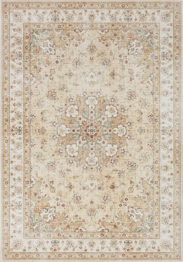 Tapis facile d'entretien jaune or Nain Gold pour intérieur lumineux