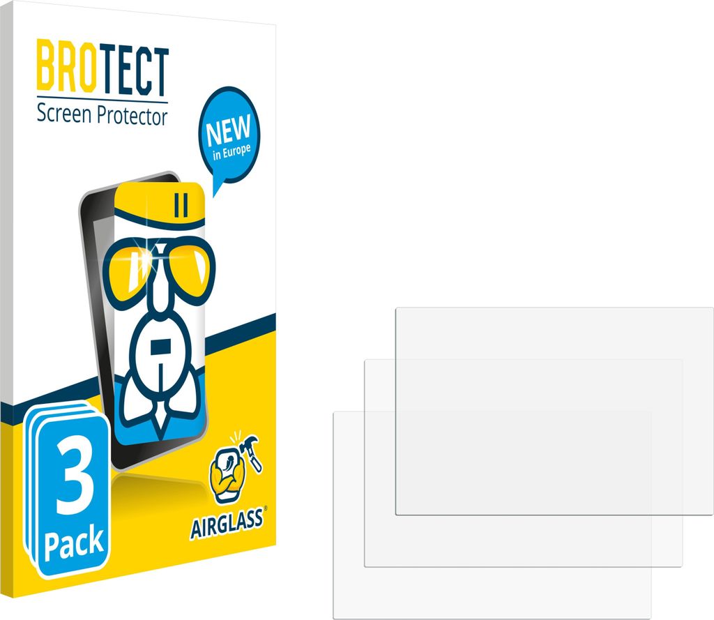 3x BROTECT Schutzglas für Shelly Pro 4PM Schutzfolie Panzer Folie Glas Display Schutz klar