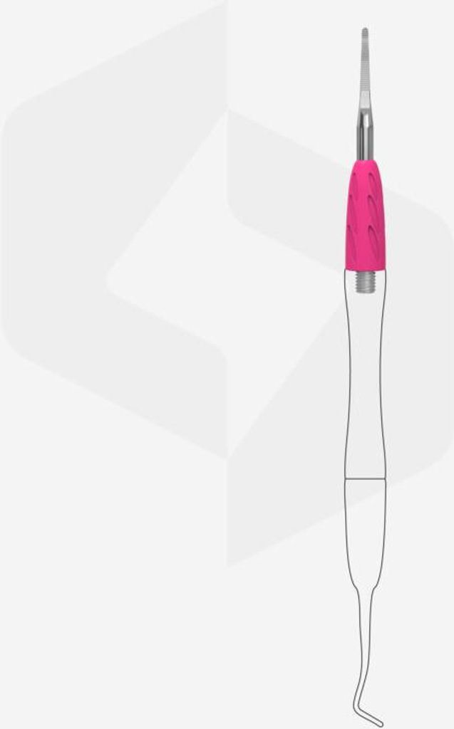 Staleks | Arbeitswerkzeug Combo Uniq 37 - gebogener Feilenkopf - für Pediküre - rostfrei und hygienisch