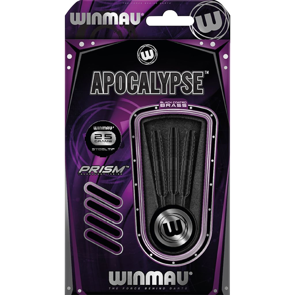 Winmau Darts Set Steeltip Schwarz 25g - Professionelle Produktbild 