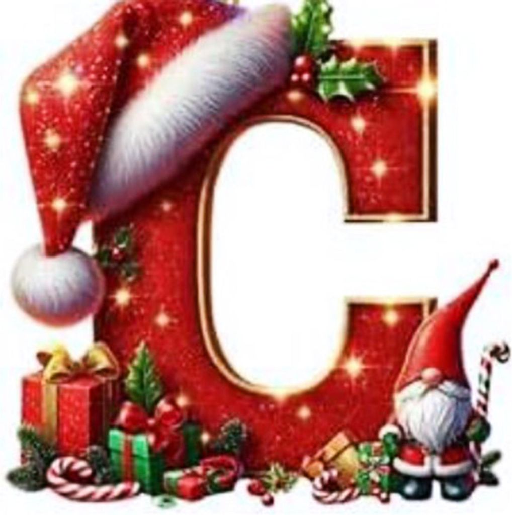 Rote Initialen-Weihnachtsbaumkugeln, personalisierter 2D-Acryl-Gnom-Monogramm-Anhänger mit Weihnachtsmannmütze, 26 Buchstaben, Weihnachtsbaumschm...