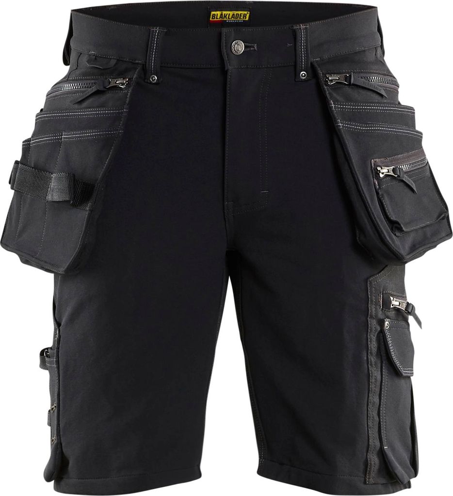 Handwerker Shorts 4-Wege-Stretch X1900 "1988 " - Blakläder Schwarz C62