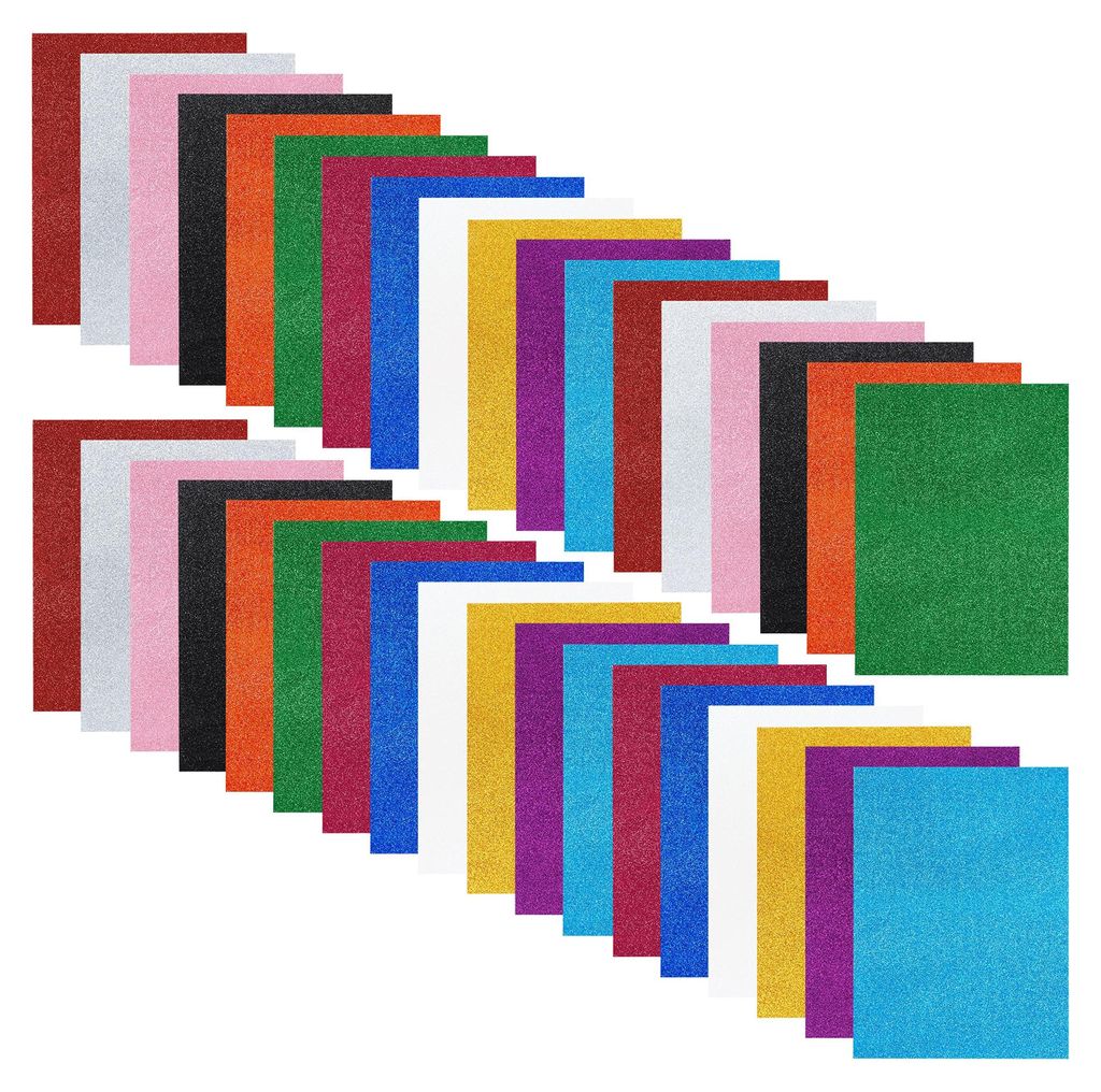 QUARKZMAN 6er Set Schaumstoffplatten – 27,5x21,5 Cm, 2 Mm Dick, EVA-Schaum In Blau – Für Basteln, Partydeko, Weihnachten & Geburtstag