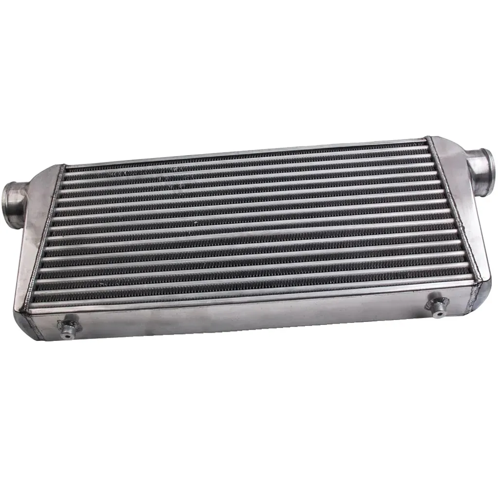 Intercooler Universel Argent pour Moteur Turbo Design Tubes Ailettes