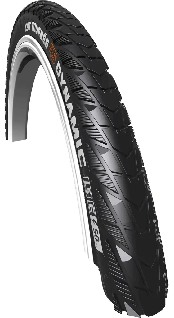 Pneu de vélo CST Tour Dynamic 28x1 3/8 à flancs réfléchissants