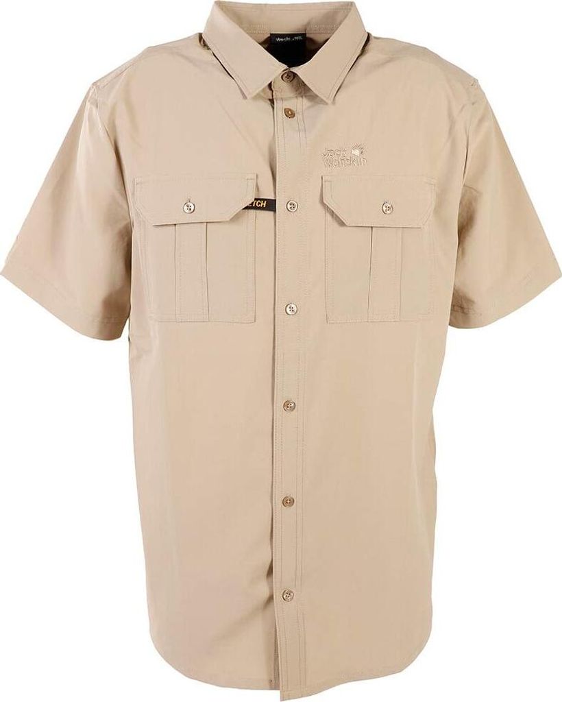 Jack Wolfskin Travel Shirt Herren Braun Größe M