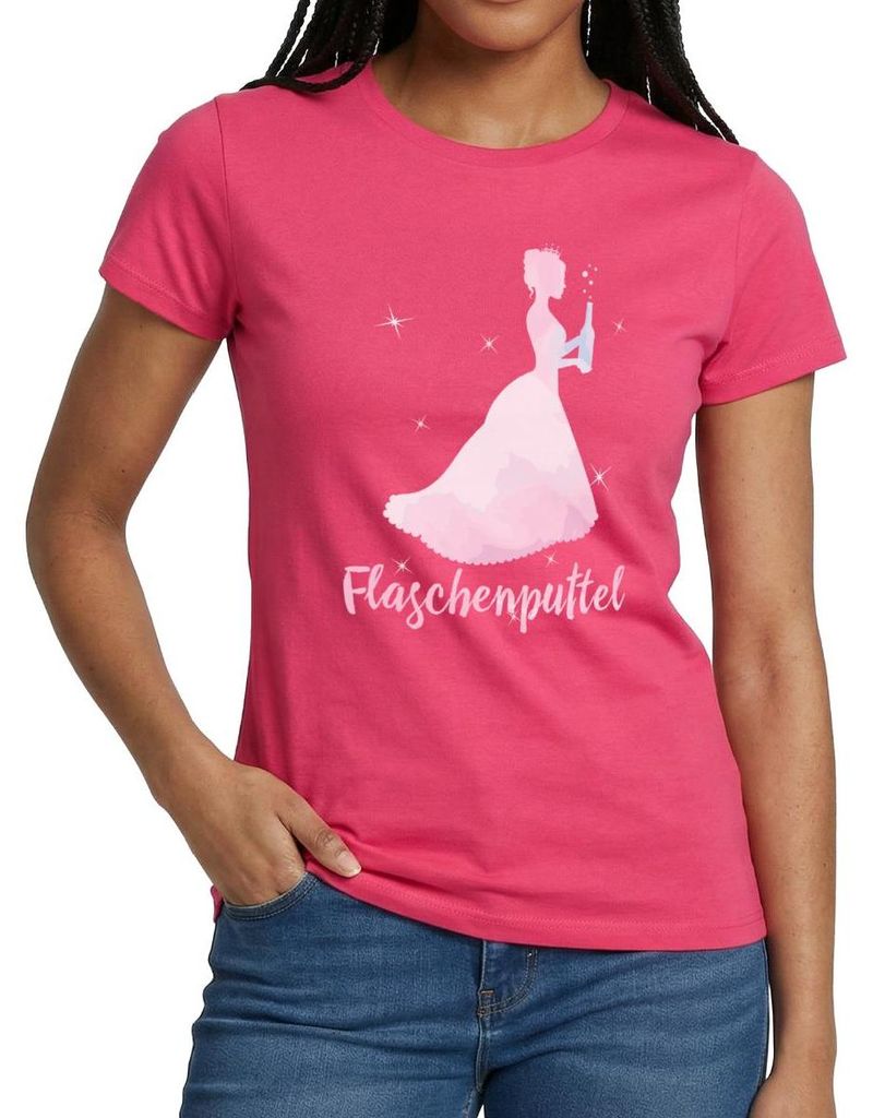 Spreadshirt Flaschenputtel JGA Junggesellinnenabschied Party Frauen T-Shirt, M, Azalea