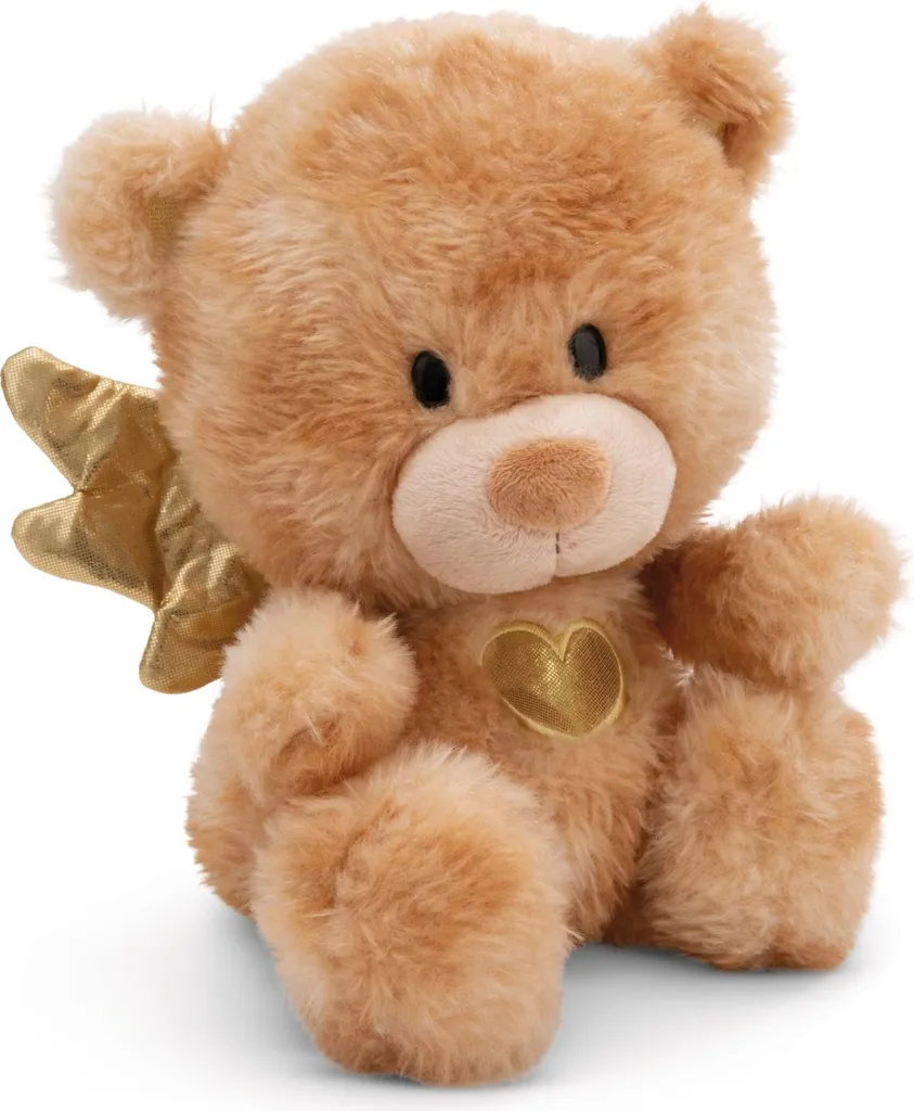 Ours La La Bearie NICI 28cm Doudou Ange Gardien Doux avec Ailes Blanches