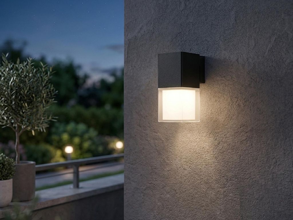 Smartwares OOL-50016, Wandbeleuchtung für den Außenbereich, Schwarz, Aluminium, IP44, Garten, Wandmontage