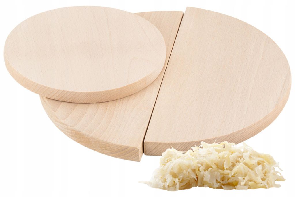 Komplet 3 Desek Drewnianych Do Kapusty Zestaw Do Kiszenia Zdjęcie produktu 