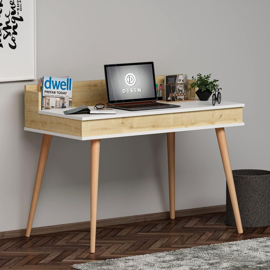 HOMIDEA Wendy Schreibtisch Computertisch Laptoptisch mit Regal