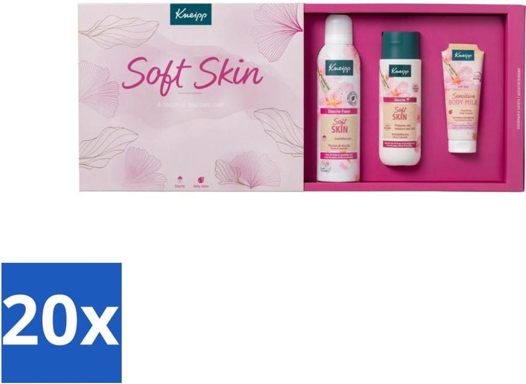 Kneipp - Soft Skin Collection Luxus Geschenkset - Duschschaum - Vorteilspack - 20 Stücke