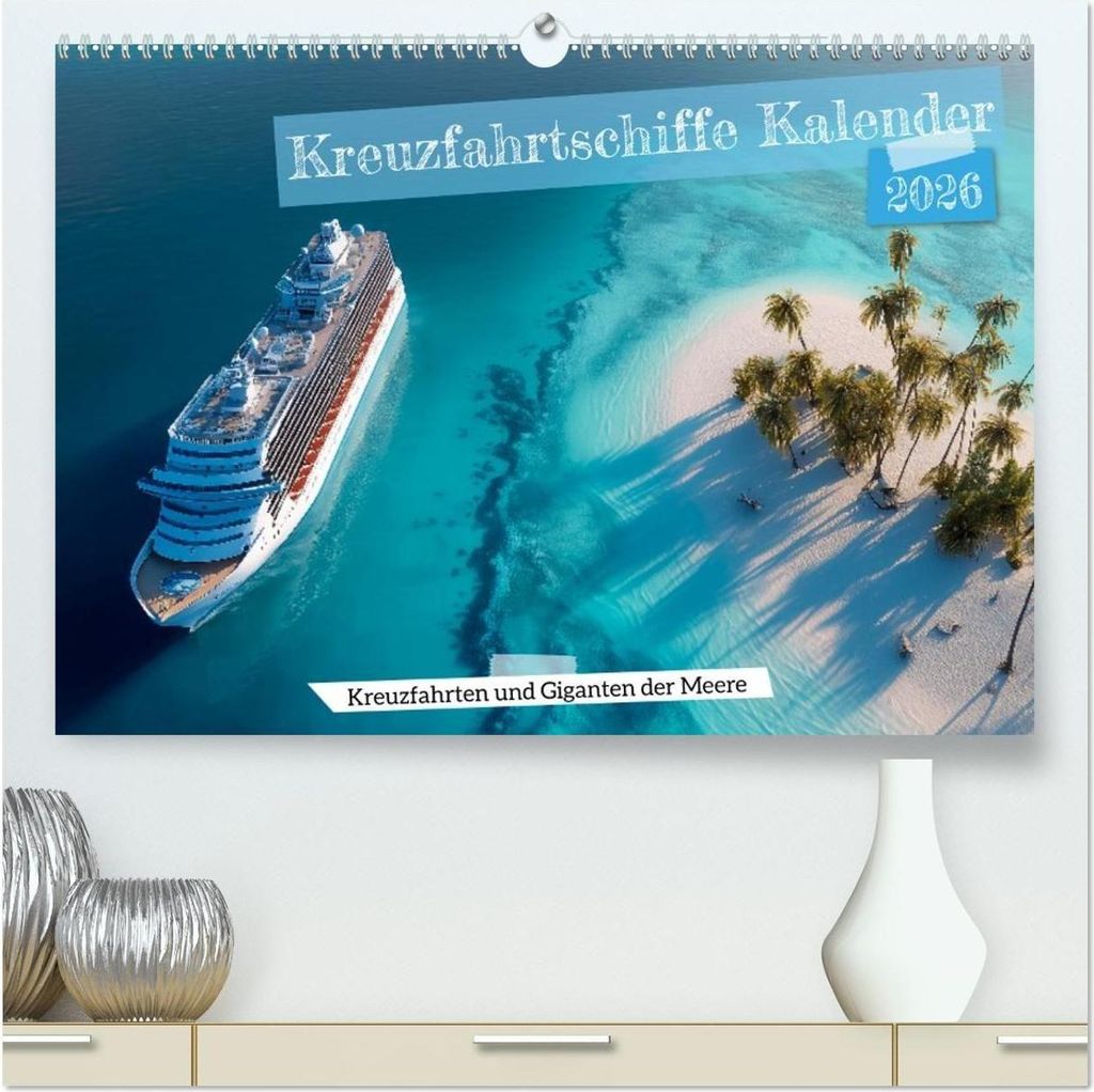 Kreuzfahrtschiffe Kalender - Kreuzfahrten und Giganten der Meere (hochwertiger Premium Wandkalender 2026 DIN A2 quer), Kunstdruck in Hochglanz